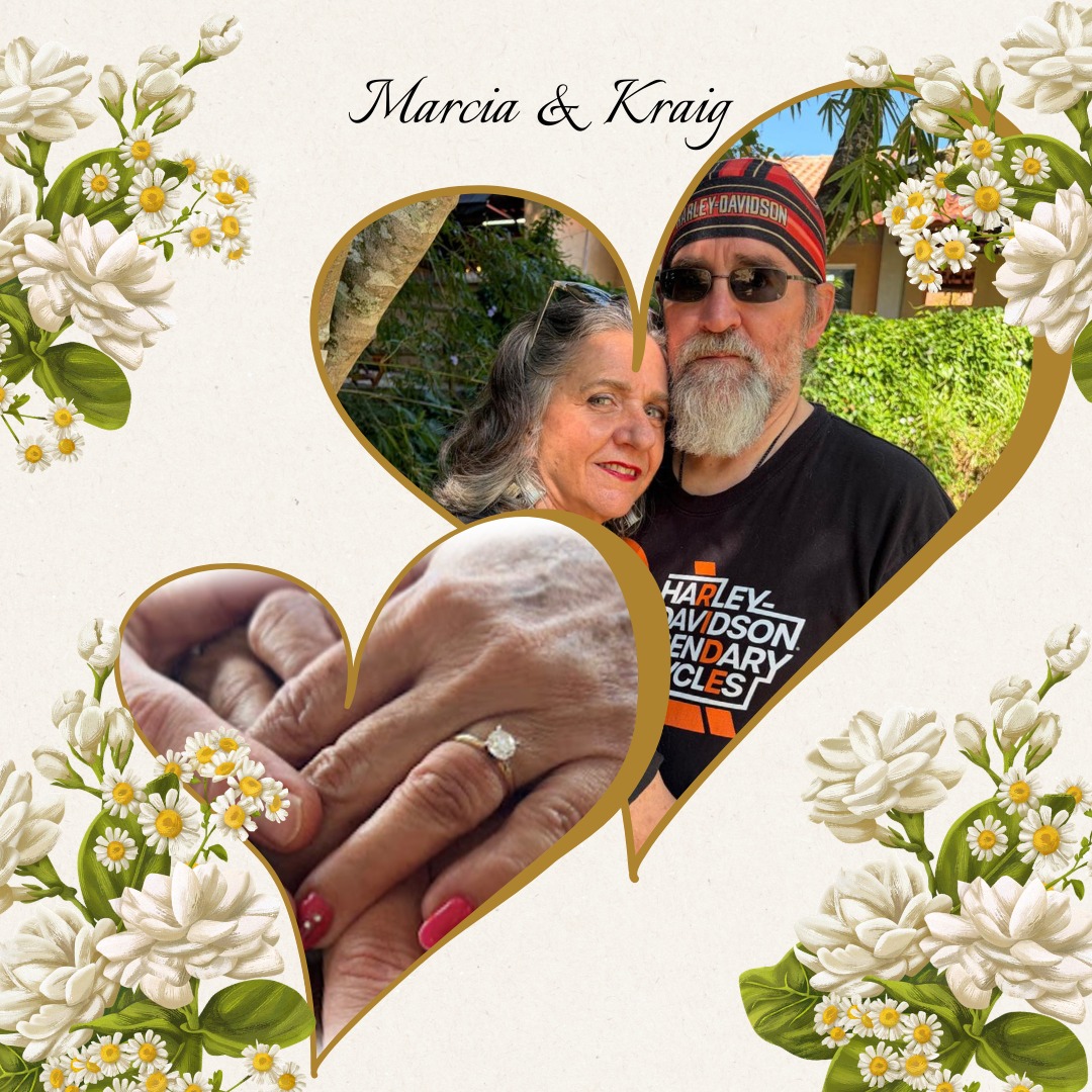 Marcia & Kraig - corações
